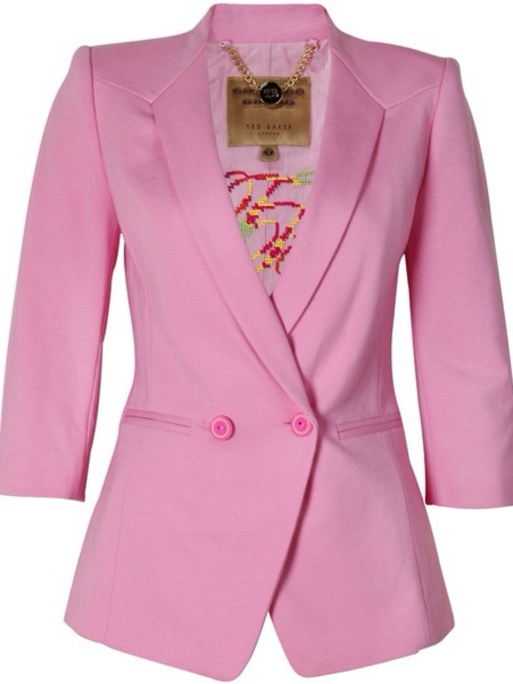 Ted Baker Bright Pink Structured Blazer
